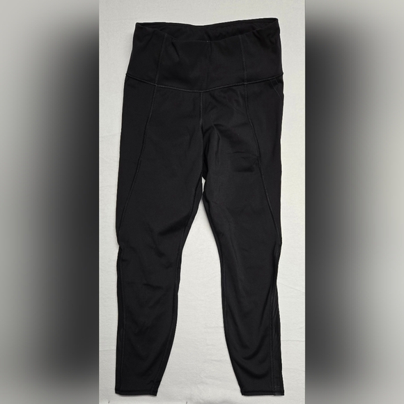 Athleta Pants - Athleta S Lightning 7/8 Tight Black Leggings Inner Waist Pockets